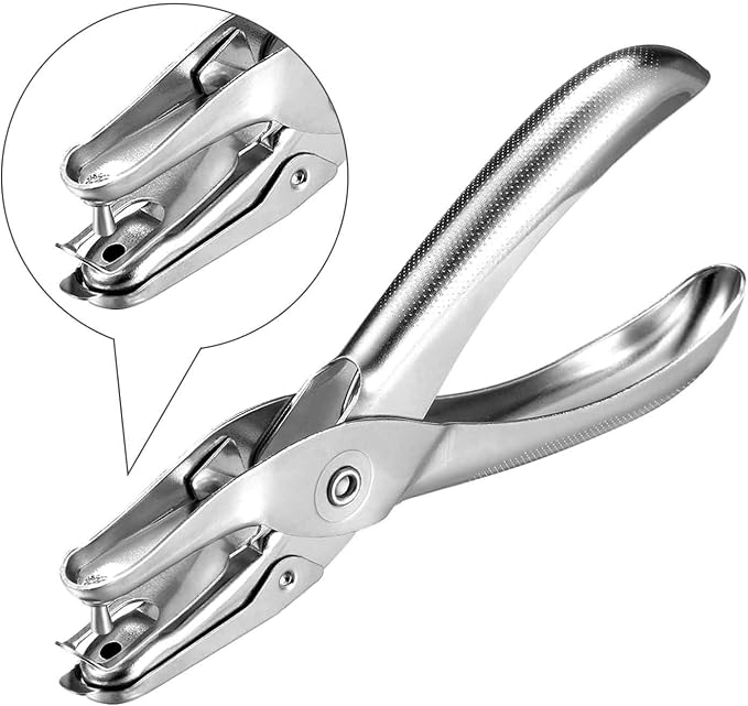 Shappy 3 Pack Metal Hole Punchers Single Hole Punch Paper Puncher Ticket - Image 3