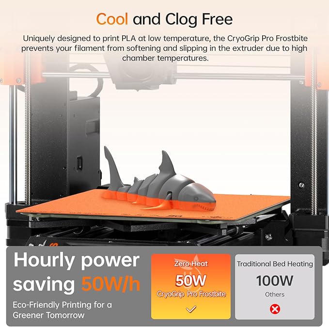 BIQU CryogripPro Frostbite Matte Orange Cold Build Plate - Image 3