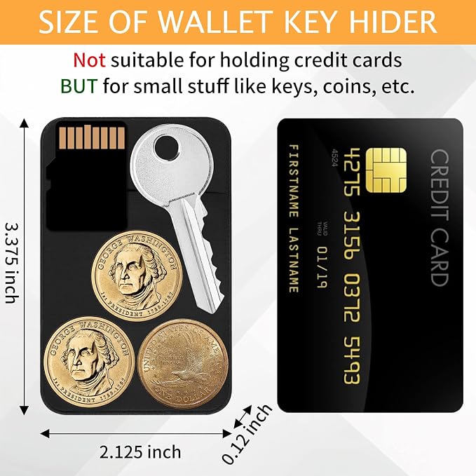 Flat Thin Wallet Key Holder - Image 2