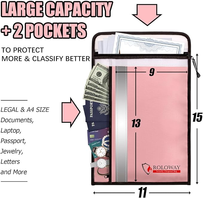 ROLOWAY Fireproof Document Bag - Image 2