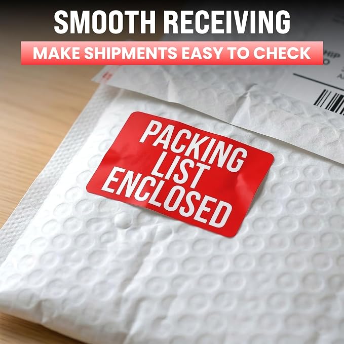 500pcs Packing List Enclosed Stickers, Shipping Receiving - Image 6
