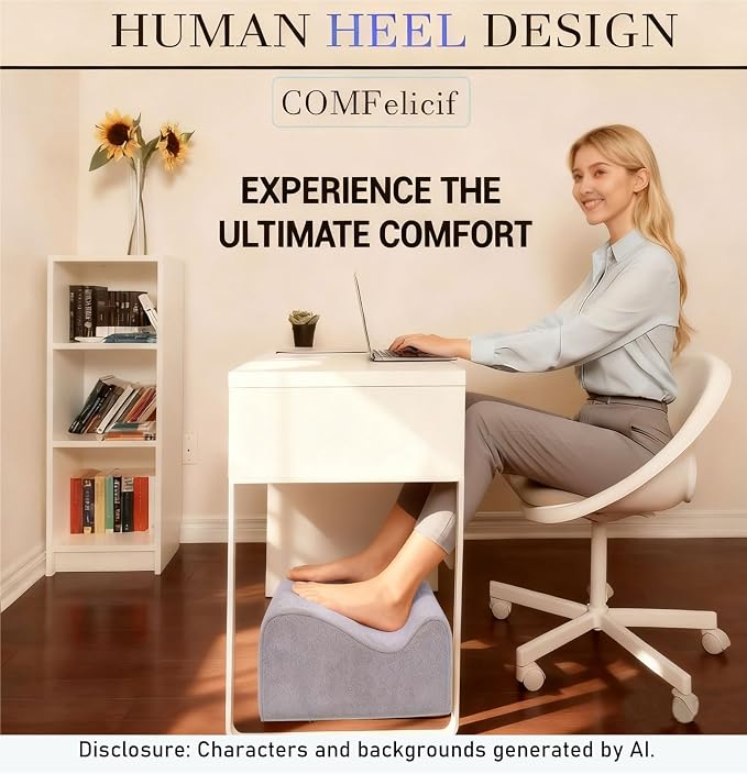Work Foot Rest Under Desk, Comfort Foot Rest - Image 2