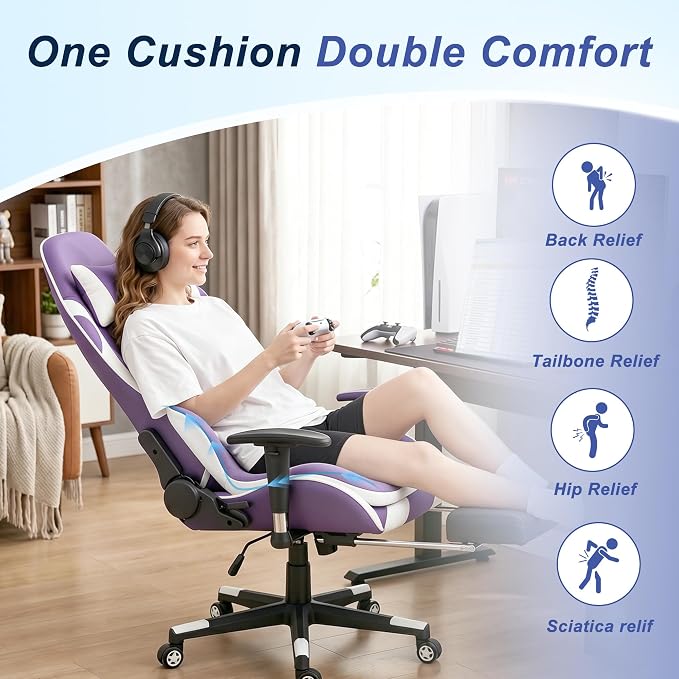 Seat Cushion for Office Chair and Car, Ergonomic Memory Foam Seat Cushion - Image 4