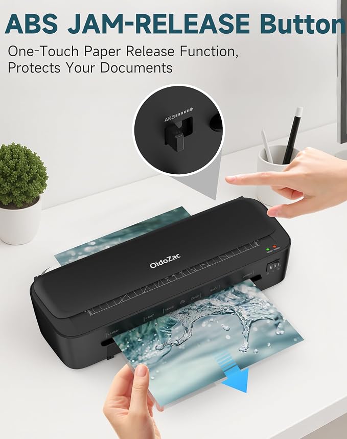 Laminator Machine, 11 in 1 Laminating Never Jam Technology - Image 4