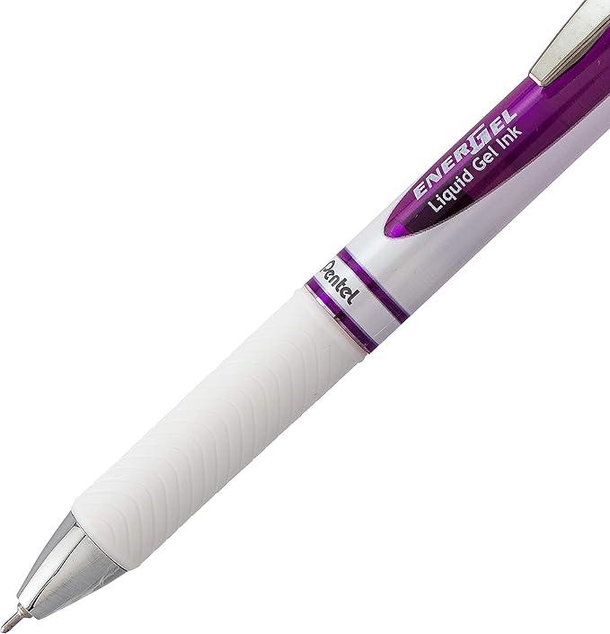Pentel EnerGel Pearl RTX Retractable Gel Pen, 0.7mm Needle Tip, 2 Pack - Image 4