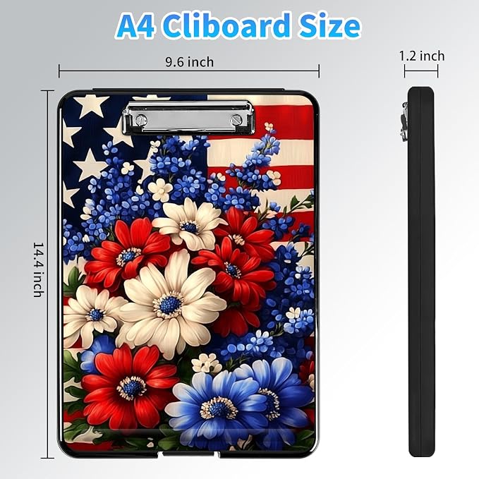 Clipboard with Storage, A4 High Capacity Clip Boards 14.4 x 9.6, Heavy Duty - Image 2