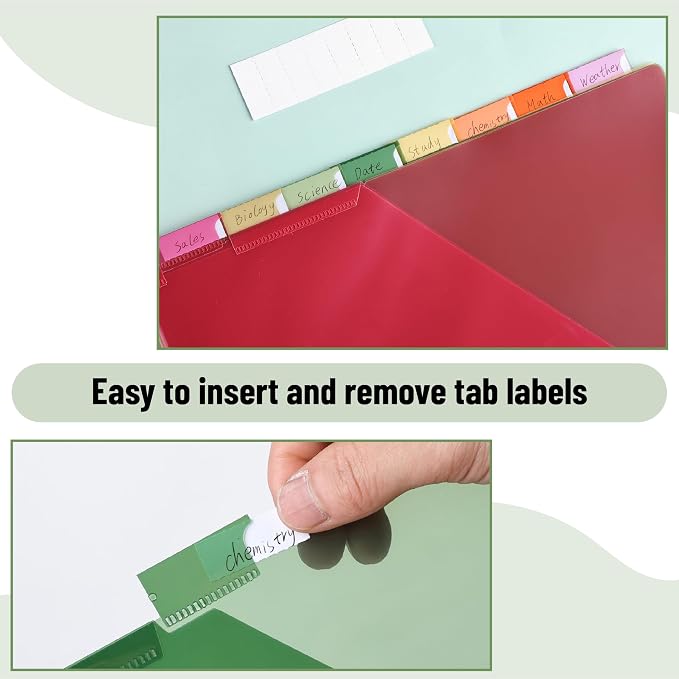 Mr. Pen- Binder Dividers with Pockets and Tabs, 16 Pack | Colorful, 3 Ring - Image 5