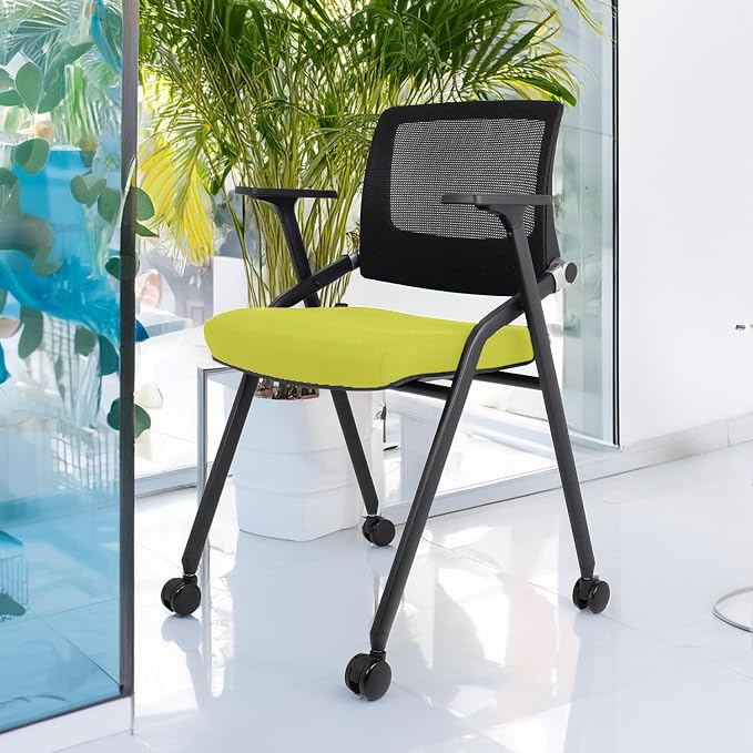 SLKJChr 4 Pack Foldable Office Chairs - Image 2