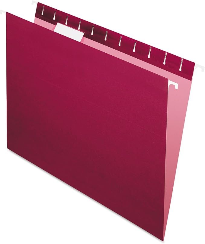 Pendaflex PFX81613 Recycled Hanging Folders, Letter Size, 1/5 Cut by TOPSProducts