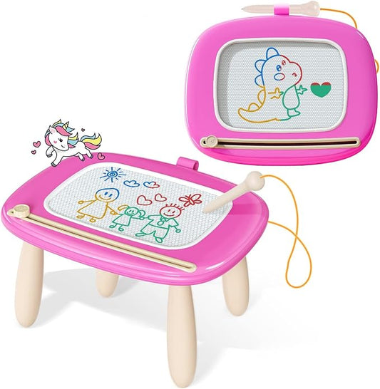 Kikidex Toddler Toys for 1-3 Years, Sturdy Magnetic Doodle Board, No Mess by Kikidex