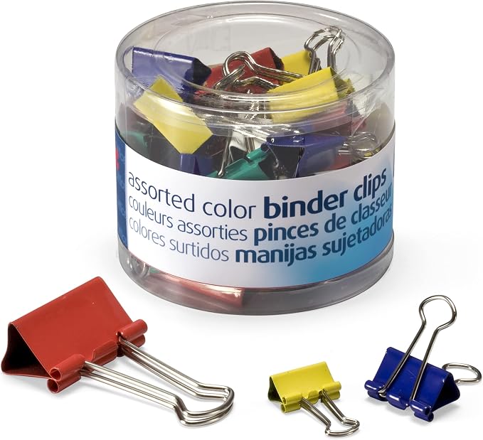 OfficemateOIC Binder Clips, 30 Clips per Tub - Image 8