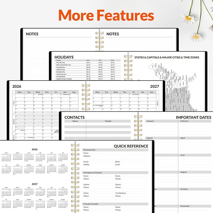 SUNEE Academic Planner 2026-2027 – Weekly & Monthly Planner, July 2026 to June - Image 4