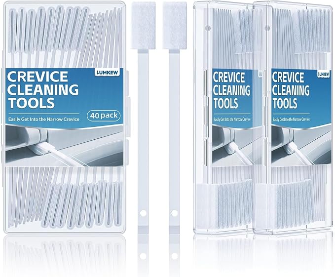 Lumkew 60Pcs Crevice Cleaning Tools, Disposable Toilet Brush by Lumkew