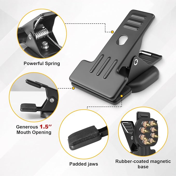 2 Pcs Heavy Duty Magnetic Clips - Image 5