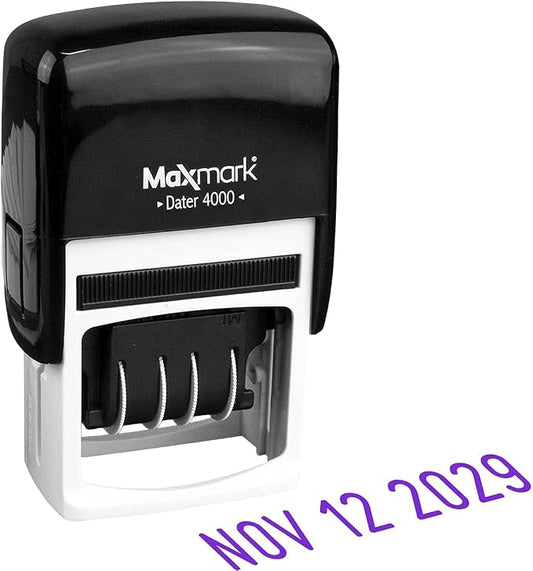 MaxMark Dater 4000 Self Inking Date Stamp by Maxmark