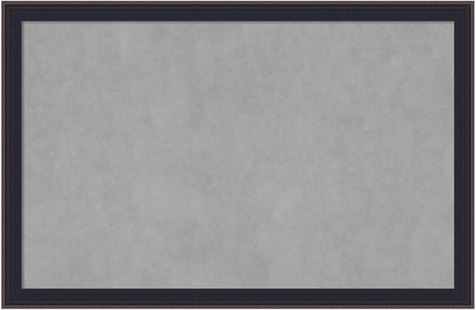 Amanti Art Black Framed Magnetic Board 23x35 Large Vision Board by AmantiArt