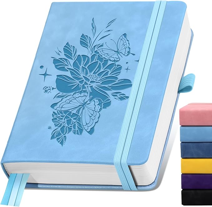 Lined Journal Notebook 365 Pages, B5 Leather Journals by ALKALO