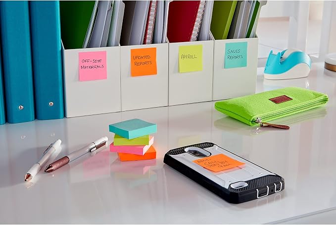 Post-it Super Sticky Notes, 1.88 x 1.88 in, Supernova Neons, 8 Pads | School - Image 13