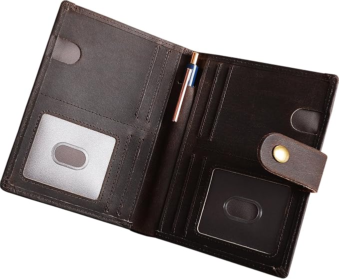 Vitus Full Grain Leather Passport Wallet, Travel Document Organizer by Unknown