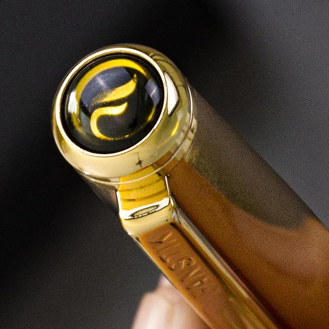 Customized Gold Luxury Rollerball pen (Made In USA) fancy gift set for women, Real 24K Gold Plating, Professional executive pen gift set for men (Lux Custom-Rollerball Gld)-DeskLoop Office