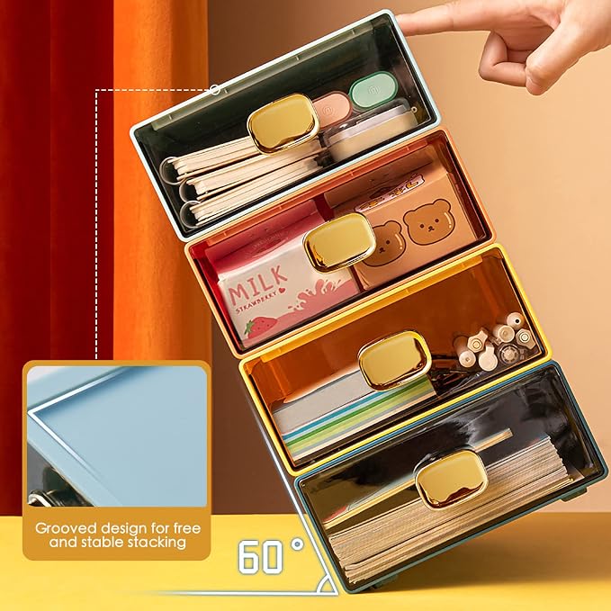 2PACK Stackable Storage Drawers - Image 5