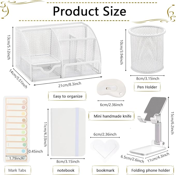 Office Supplies, Desk Accessories, Stapler and Tape Dispenser Set, 1000 Staples - Image 5