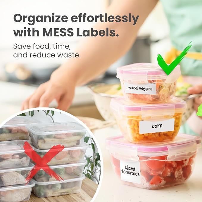 Removable Dry Erase Labels for Food Containers - Image 2