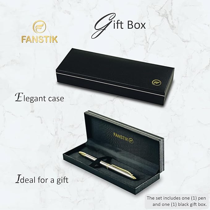 Customized RollerBall pen with name (MADE IN USA), stainless steel, Silver and gold, luxury engraved pen personalized for men and for women. (RollerBall Silver-Gold).-DeskLoop Office