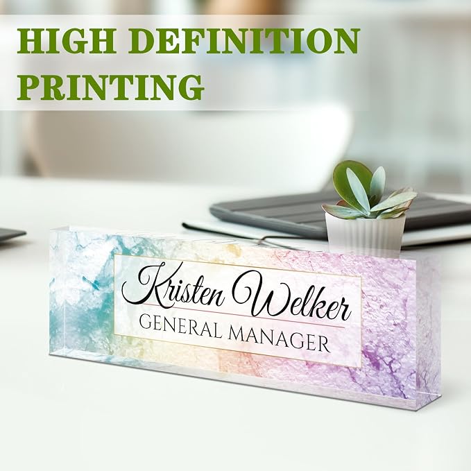 Personalized Office Name Plate for Desk - Image 4