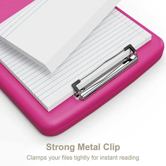 Piasoenc Clipboard with Storage, 8.5 x 11 Organization Box with Pen Holder and - Image 4