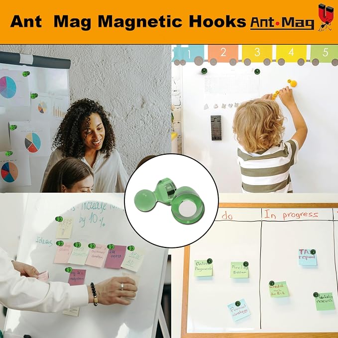 Ant Mag Magnetic Push Pins 48pcs Strong Whtieboard Pins Magnets Perfect Use - Image 4