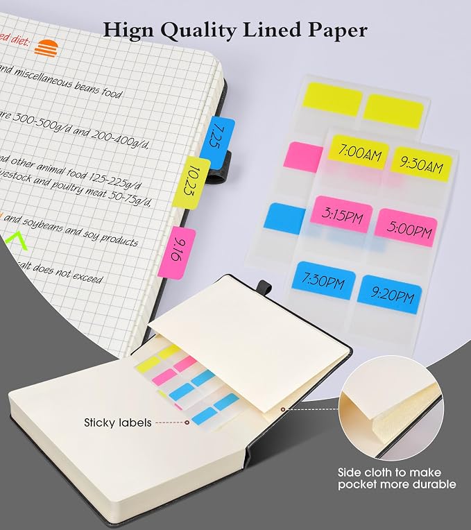 Ansopu Graph Paper Notebook Journal, 360 Numbered Pages Grid Notebooks - Image 4
