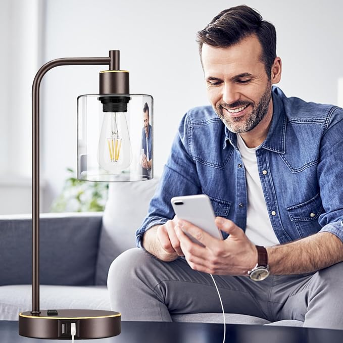 Industrial Touch Table Lamps Set of 2 - Image 7