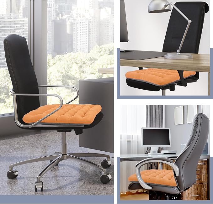 BUYUE Good Support Office Chair Cushion Padded, Soft Velvet Comfortable - Image 6