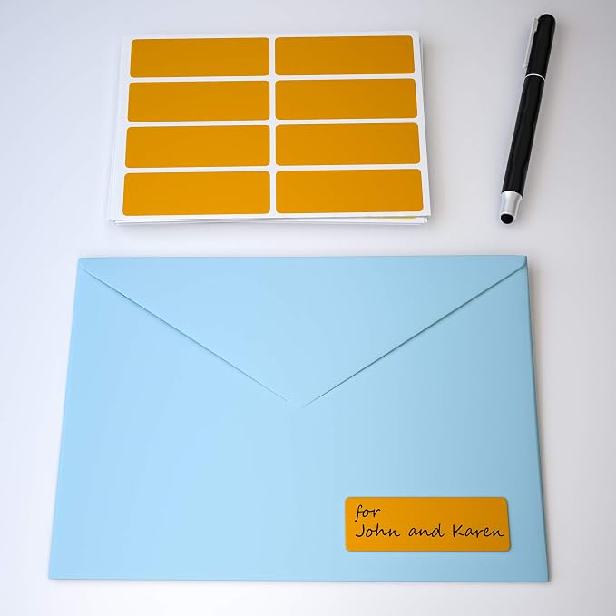 Royal Green Writable Rectangular Labels 1x3 in Neon Green - Image 7