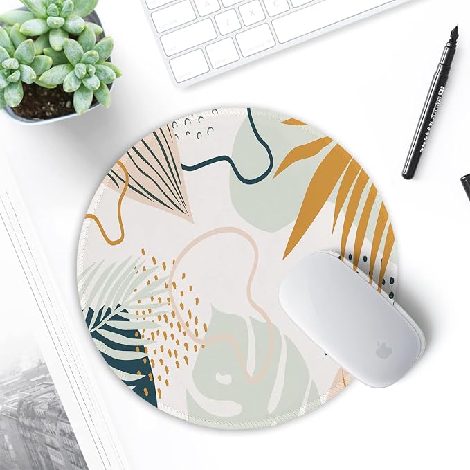 ITNRSIIET Round Mouse Pad with Stitched Edge Premium-Textured Waterproof - Image 7