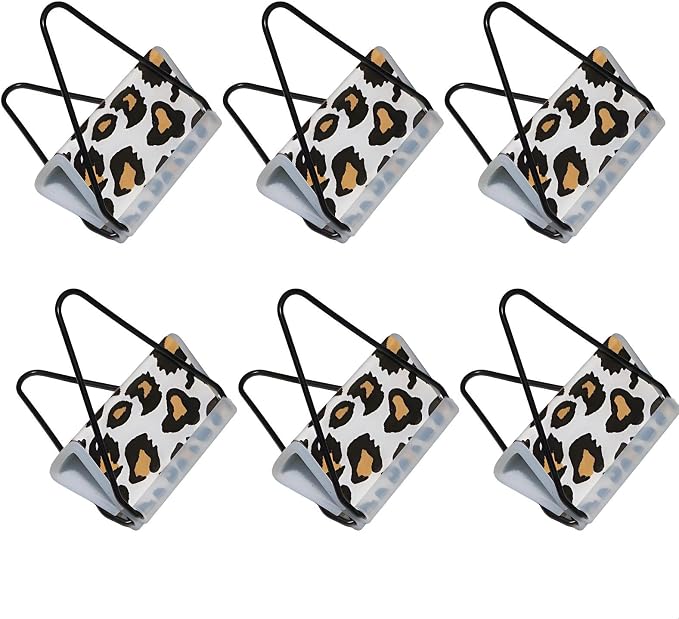 2.2 inch Binder Clip with Soft Silicone Pad Alloy Steel Bulldog Foldback Clips by Unknown