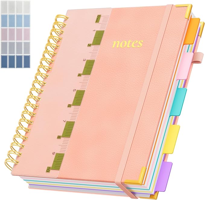 XYark A4 Hardcover Spiral Notebook, 8.5"x11" College Ruled Notebooks by XYark