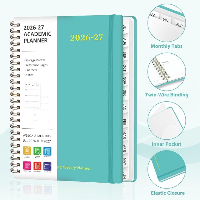 Planner 2026-2027, Weekly and Monthly Academic Year Calendar Planner, July 2026 - Image 5