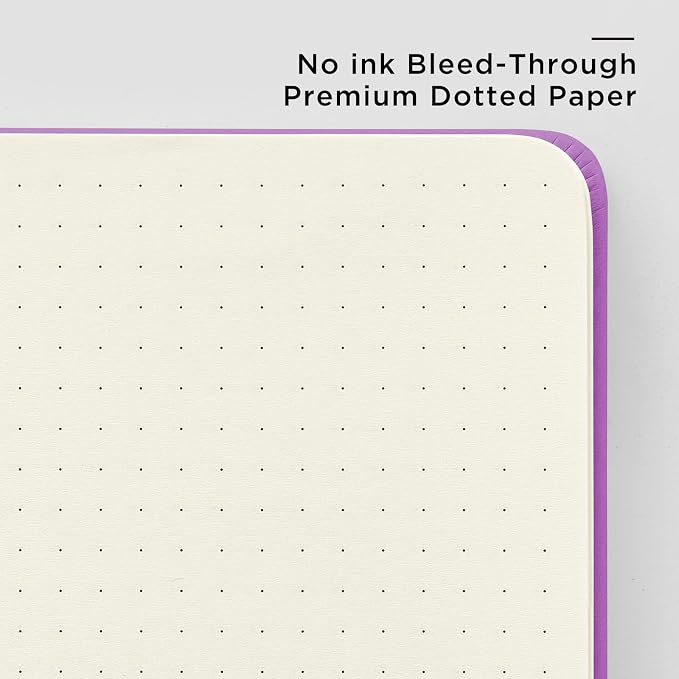 &And Per Se Dotted Journal Notebook, A5 Hardcover Leather Dotted Journal - Image 5