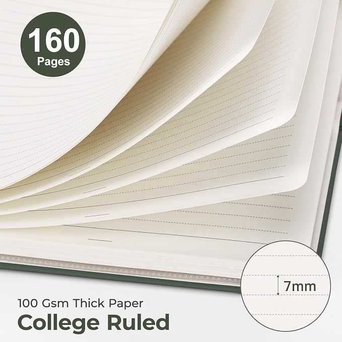 AHGXG Spiral Journal Notebook, 160 Lined Pages, A5 Medium Size, - Image 2