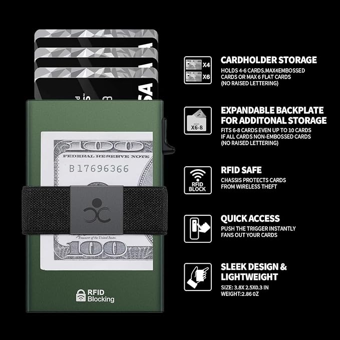 SEMORID Slim Aluminum Card Holder Wallet - Image 9
