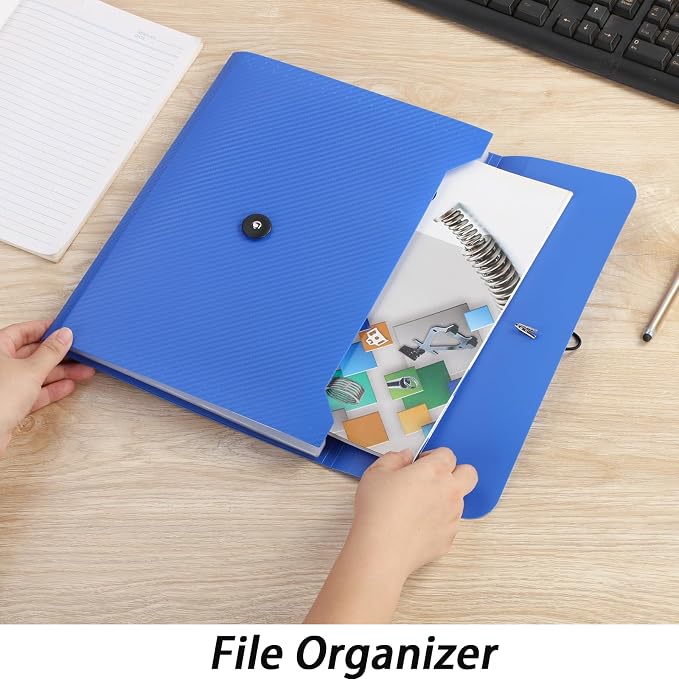 A4 Paper Document Organizer Expanding File Folder - Image 7