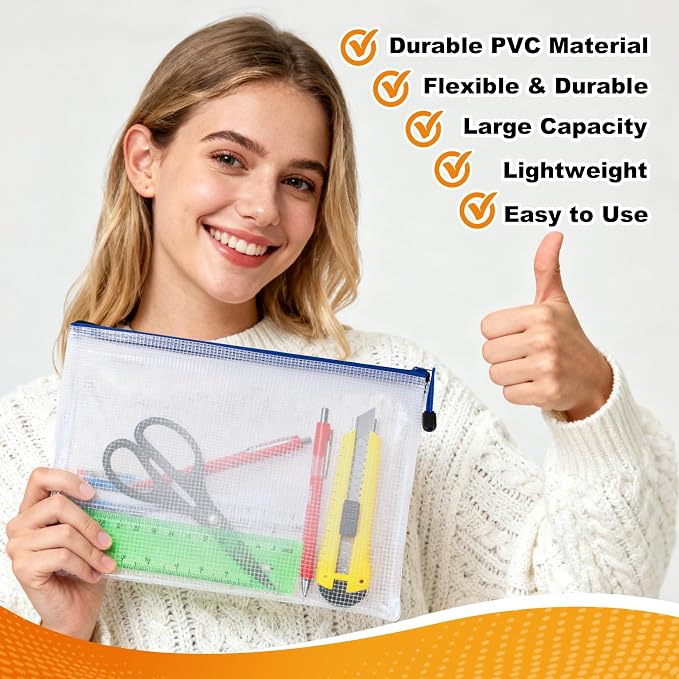 Mesh Zipper Pouch Bags - Image 2