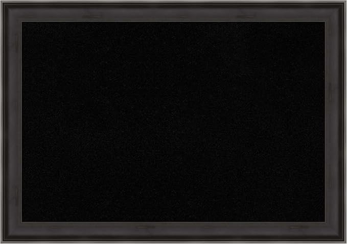 Amanti Art Black Cork Board for Wall, 28x40 Vision Board with Black Wood Frame, Large Corkboard Office Decor for Home Organization, Casual Corkboard Pinboard to Display Items for Home Organization in-DeskLoop Office