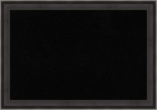 Amanti Art Black Cork Board for Wall, 28x40 Vision Board with Black Wood Frame, Large Corkboard Office Decor for Home Organization, Casual Corkboard Pinboard to Display Items for Home Organization in-DeskLoop Office