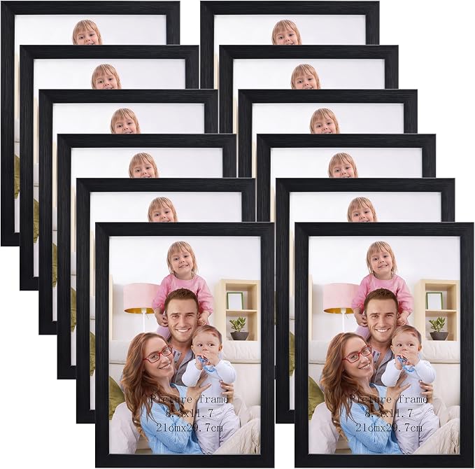 Giftgarden A4 Picture Frame Black Set of 12 by Giftgarden