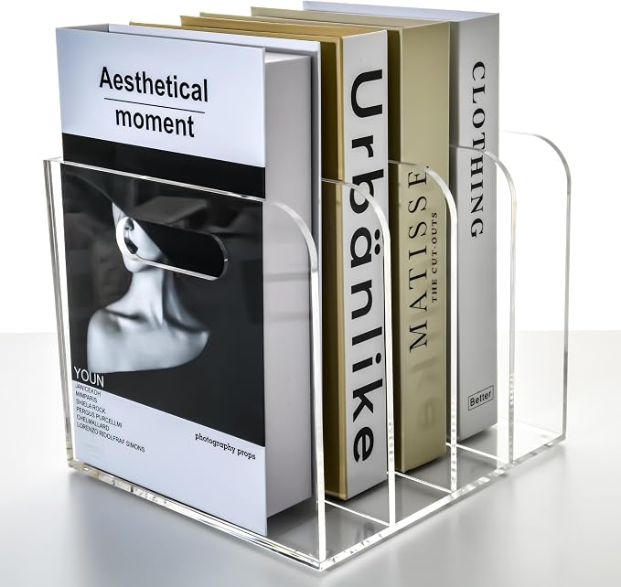 Acrylic File Holder for Desk by AIMOLLYACRYLICSTORAGE