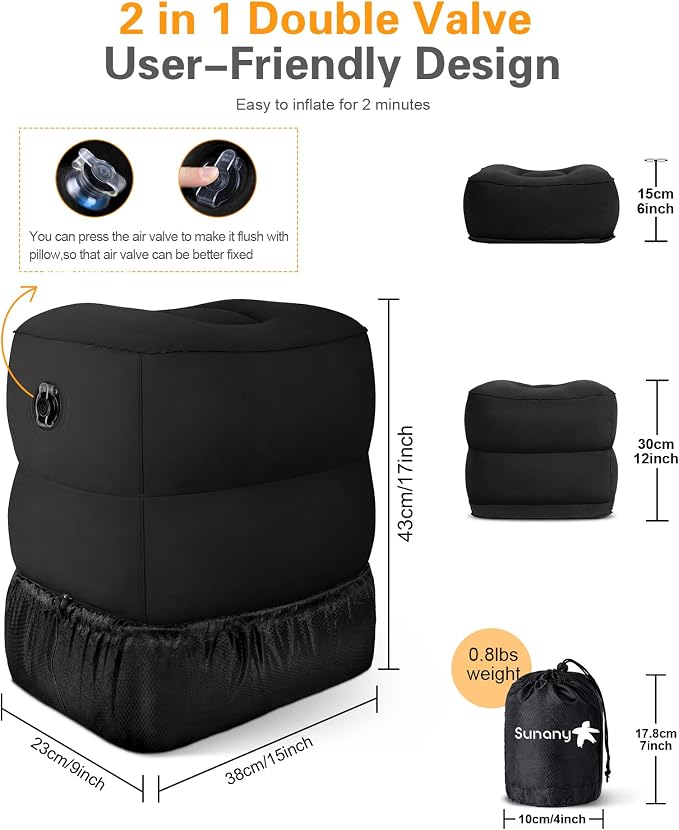 Sunany Inflatable Foot Rest Pillow - Image 4