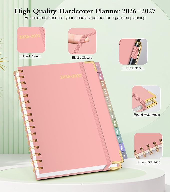 Academic Planner 2026-2027, Hardcover Weekly and Monthly Calendar Planner from - Image 4